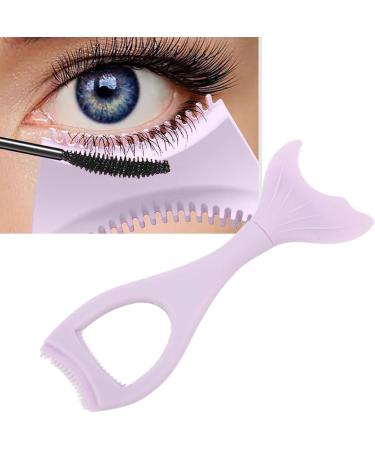 Silicone Mascara Shield Easy To Clean Prevent Spoiling Stencils Wing Tips Curved Reusable Multifunctional Purple for Women for Makeup Tool - Buy Online on GoSupps.com