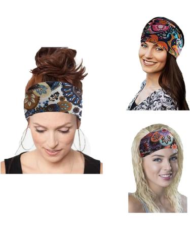 IMOMENT Boho Wide Headbands for Women - Non Slip Fashion Headwrap for Yoga, Running & Sports - Set of 26 - Buy Online on GoSupps.com