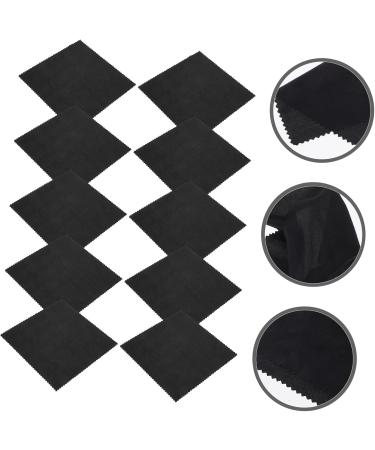 Beavorty 10pcs Glasses & Phone Screen Cleaning Cloth - Premium Cotton Lens Cloths for Crystal Clear Screens - Black - Buy Online on GoSupps.com