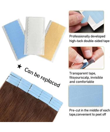 iFutniew Khaki Double Sided Wig Tape Hair Tape for Toupee Adhesive Tape for Lace Front Ultra-Hold Wig Glue Mini Tabs Tape Easy to Use - Buy Online on GoSupps.com