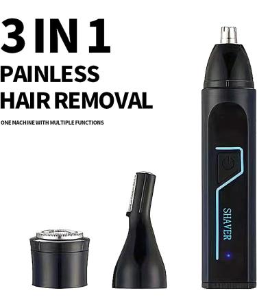 Nose hair trimmer nose hair trimmer for men precision trimmer waterproof hygienic trimmer powerful motor with rinseable and interchangeable heads for cleaning - Buy Online on GoSupps.com
