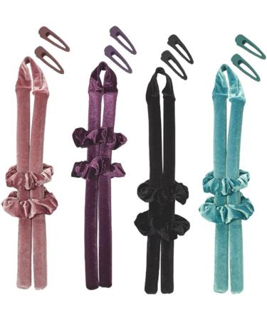 No Heat Curls Ribbon Hair Rollers Keeps Hair Undamaged Make You Unknowingly Beautiful Plush Heatless Curler Save For Tim Hair Curlers Rollers For Hair No Heat Black - Buy Online on GoSupps.com