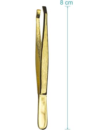 May Fine Gold-Plated Tweezers for Perfect Eyebrow Plucking | Premium Quality from Solingen - International Shipping Available - Buy Online on GoSupps.com
