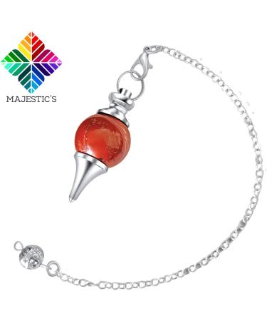 Buy Divinatory Pendulum Radiesthesia - Red Jasper | Enhance Intuition & Energy | Fast International Shipping - Buy Online on GoSupps.com