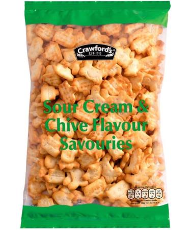 CRAWFORD'S Sour Cream & Chive Flavour Savouries 250g Snack Biscuits (Pack of 3) - Buy Online on GoSupps.com