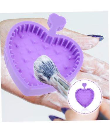 DRESSOOS Makeup Brush Cleaning Pad Gloves for Cleaning Beauty Brush Cleaning Bowl Cleaning Tools Cosmetic Limpiador De Brochas De Maquillaje Makeup Tools Cleaner Silica Gel Foldable Purple 12x9cm Purple - Buy Online on GoSupps.com