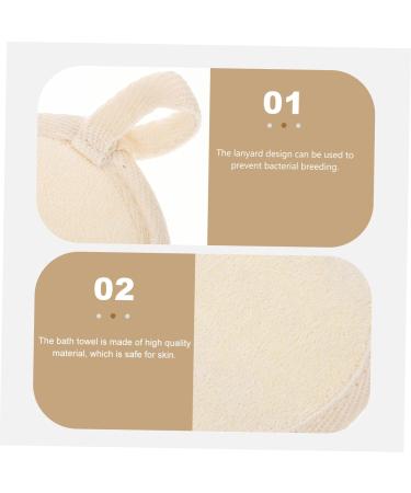 FRCOLOR 4 Pcs Loofah Bath Ball - Exfoliating Shower Sponge & Scrubber for Men | Natural Cotton Body Cleaning Tools - Buy Online on GoSupps.com