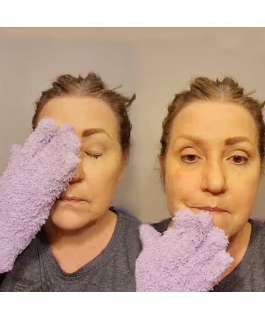Makeup Remover Cleansing Face Wipes Gloves Eye Make-Up Ultra Soft Microfiber Reusable Facial Cloths for Sensitive Skin (3 Piece) - Buy Online on GoSupps.com