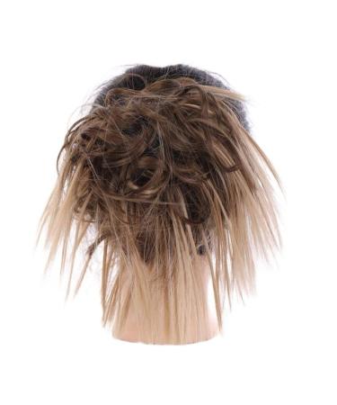 Messy Bun Hair Piece for Women Synthetic Tousled Updo Messy Bun Hair Pieces Hair Scrunchies Extensions with Elastic Band Ponytails Hair Extensions for Women Fake Hair Accessories for Women Girls 18T10