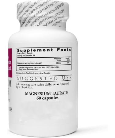 Cardiovascular Research Magnesium Taurate - 125mg Elemental Magnesium - 120 Veg Caps - Buy Online on GoSupps.com