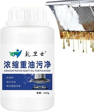 Oil Pollution Powder Cleaner | 200g Oil Pollution Cleaning Powder | Multi-Purpose Heavy Duty Kitchenware Cleaning Agent Powerful for Exhaust Fan Stove Grill Stoves Thaely - Buy Online on GoSupps.com