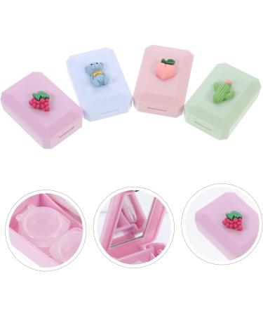 Homsfou Glass Container Set - 20 STK Contact Lens Travel Case Organizer & Holder - Ideal Travel Plastic Container for Contact Lenses - Buy Online on GoSupps.com