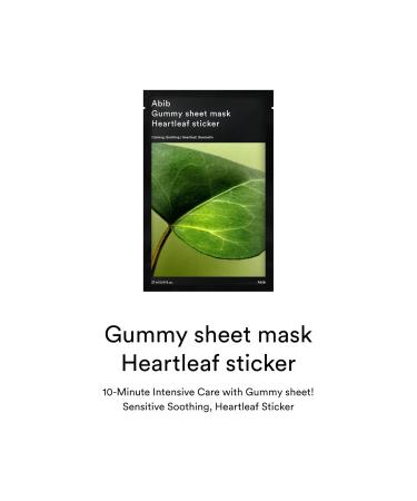Shop Abib Gummy Sheet Mask - Heartleaf | 10 Sheets | International Shipping Available - Buy Online on GoSupps.com