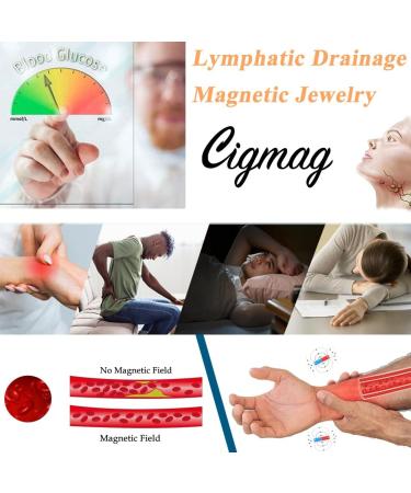 Cigmag Lymphatic Drainage Magnetic Ring - Copper Adjustable with Removal Tool - Gift Box Included (Silver/Gold/Plum) - Buy Online on GoSupps.com