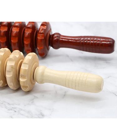 Massur en Bois - Maison Roue en Bois 9 Rouleaux | Outil de Massage Acupression pour Corps Dos paules Bras et Jambes - Livraison Internationale - Buy Online on GoSupps.com