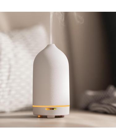 Jesmay Aroma Diffuser for Essential Oils - 120ml BPA-Free Ceramic Humidifier | Premium Room Fragrance Diffuser for Bedrooms Office & Spa (White) - Buy Online on GoSupps.com