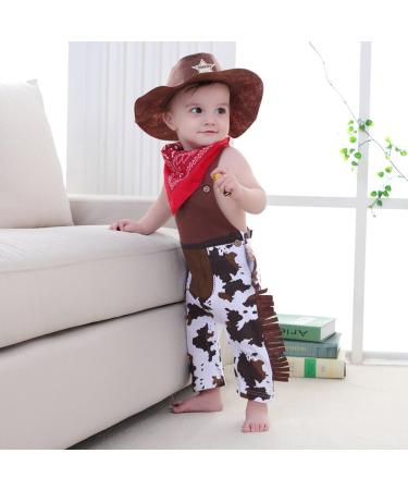 May's Baby Toddler Boys Cowboy Romper - 12-18 Months (Brown) | Nyan Cat - Buy Online on GoSupps.com