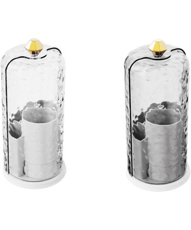 Makeup Brush Holder Rotating Makeup Brush Organizers Makeup Brush Storage Organizers Desktop Organizers For Cosmetics Milky - Buy Online on GoSupps.com