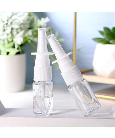 FOMIYES 10ml White Empty Plastic Nasal Spray Bottles Pump Sprayer Mist Nose Spray Refillable Bottle for Saline Water Wash Applications Pack of 20 Pump Bottles - Buy Online on GoSupps.com