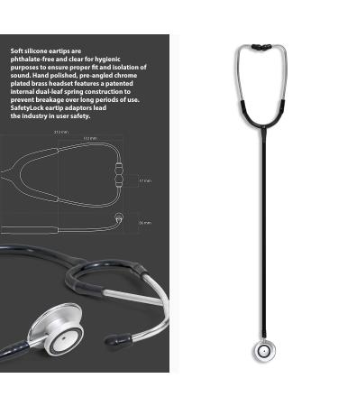 Buy Lightweight Stethoscope for Doctors & Nurses - Flexible Latex-Free Tube Soft Ear Knobs Silver Matt Finish - International Shipping Available - Buy Online on GoSupps.com