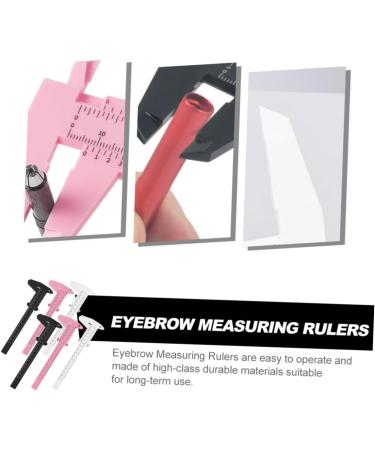 Angoily 6pcs Locating Rule Eyebrow Trimming Plastic Ruler 21x7.5cm Assorted Color - Buy Online on GoSupps.com