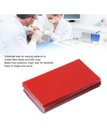 15 Pieces Dental Base Plate Wax - Utility Bite Wax Prosthetic Casting Wax 1.5mm Thick Red Toothwax for False Teeth - Buy Online on GoSupps.com