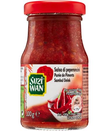  Italian Gourmet E.R. Suzi Wan Pepperoni Salsa chili sauce hot chili sauce spicy sauce ideal for typical oriental dishes 100g jar + 400g can - Buy Online on GoSupps.com