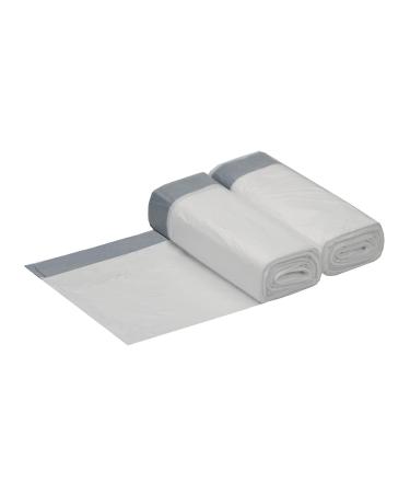 Feisco 4 Gallon Strong Drawstring Trash bag Garbage Bag Bin Liner 100 Counts for Home Office Car (White 4 Gallon) White 100 count (Pack of 1)