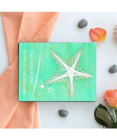 Yosoo Star DIY Nail String Art Kit - 3D Drawing Nails Winding Lines Painting - Green - Home Office Decor - Buy Online on GoSupps.com