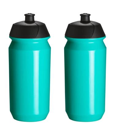Tacx Shiva Cycling Water Bottles  500ml, Celeste (2 Pack)