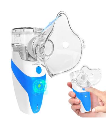 Portable Nebulizer, Effective for Breathing Treatment,Ultrasonic Mesh Nebulizer Over-The-Counter - with Gear Adjustment Perfect for Adults and Kids OTC, Self-Cleaning Mode, with a Set of Kits