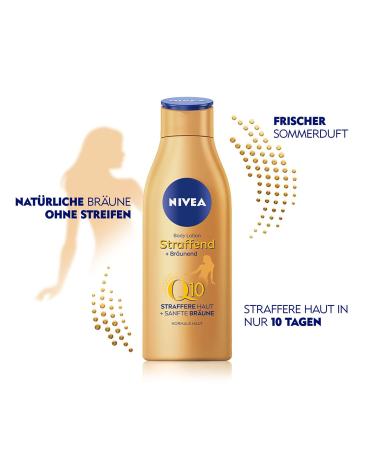 NIVEA Body Lotion Q10 (200 ml) - Anti-Aging & Tanning Care Fresh Summer Scent (2-Pack) - Medium to Dark Skin - Buy Online on GoSupps.com