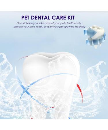 Toothbrush and Toothpaste Cat Fingerbrush Toothpaste Set Pet Store Hospital Shelter Teeth Care Kit for Fresh Breath for Puppies - Buy Online on GoSupps.com