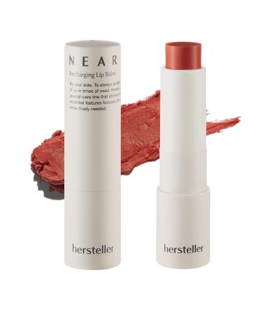 hersteller Nearby Recharging Lip Balm Vegan Butter Complex Intensive Moisturizing Treatment for Dry Lips and Cheek Natural Healthy Colors Sunset Coral Color