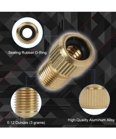 Flintronic Brass Bicycle Valve Adapter - 3 Pack | Durable Brass Auto Ventile Valve with Sealing Ring | Gold Finish for Bikes & Cars - Buy Online on GoSupps.com