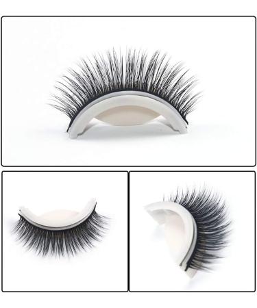 Self Adhesive Eyelashes Reusable Eye Lashes Natural False Eyelashes False Eyelashes Natural Look Reusable Natural 3d Lashes Curly Stick on Eye Lashes Glueless Lash Extensions - Buy Online on GoSupps.com