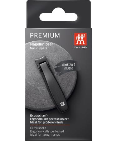 ZWILLING Nail Clippers Sharp Edge for Precise Cutting Made of Stainless Steel Premium Black Single - Buy Online on GoSupps.com