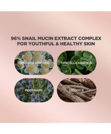 Snail Mucin Essence - Advanced Korean Toner with 96% Snail Secretion Filtrate & Natural Ingredients - Buy Online on GoSupps.com