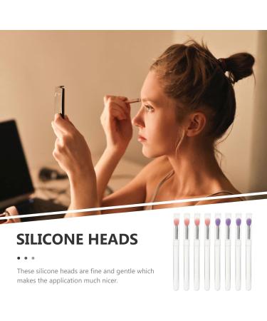 Hemoton 8pcs Silicone Lip Brush Eyeshadow Brush Make up Lipstick Brush Silicone Makeup Applicator Eyeshadow Lip Mask Applicator - Buy Online on GoSupps.com