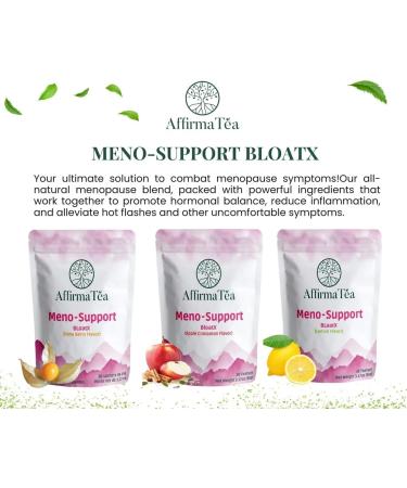 Meno-Support BloatX - Organic Menopause Relief | Hot Flashes Hormone Balance & Night Sweats | 30 Teabags | Natural Poha Berry Flavor - Buy Online on GoSupps.com