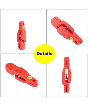 Downrigger Release Clip Set - 6 Heavy Tension Power Grip & 12 Pack Red Fishing Clips for Offshore Fishing Planer Boards & Kites - Buy Online on GoSupps.com