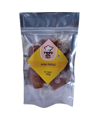 Foodholic Aam papad Premium Khatta Mitha Aam Papad Slice Bar (100 Gm)_Packing May Vary