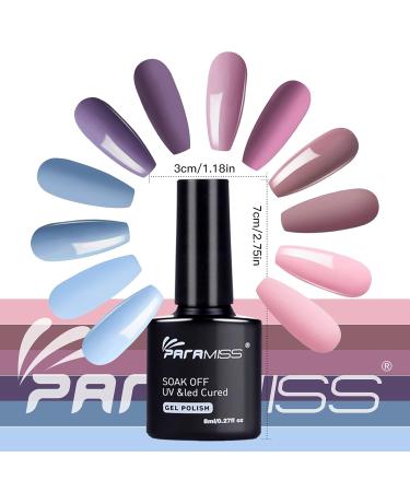 Paramiss 6 UV Gel Nail Polish Kit - Classic Colors for DIY Nail Art & Manicure at Home or Professional Studios - Buy Online on GoSupps.com