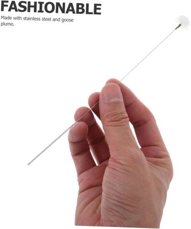 Healvian 10pcs Practical Ear Cleaner Set Reusable Earwax Remover Picks with Dense Goose Plume Design for Safe and Ear Cleaning for Home and Travel - Buy Online on GoSupps.com