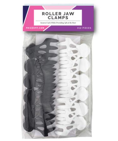 CURL KEEPER - Roller Jaw Clamps: Lift At The Roots For a Full Looking, Bouncy Style That Preserves The Natural Form Of Your Curls (12 Roller Jaw Clamps Per Pack)