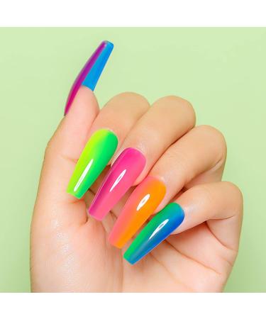 AIMEILI Neon Gel Nail Polish Set 8ml 12 Colours Spring Summer Pink Red Orange Green Blue Purple Gel Polish Soak Off UV LED Gel Nail Polishes Nail Art Gel Polish Gift Kit 23 KIT12-23_8ML 8 ml (Pack of 12) - Buy Online on GoSupps.com