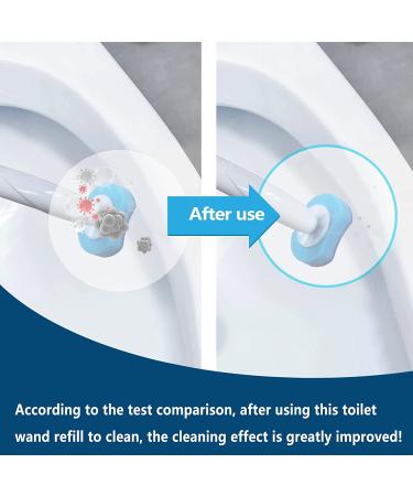 48PCS Upgraded Disposable Toilet Wand Refills - Compatible with Clorox Toilet Wand - Blue Bowl Brush Heads - Buy Online on GoSupps.com