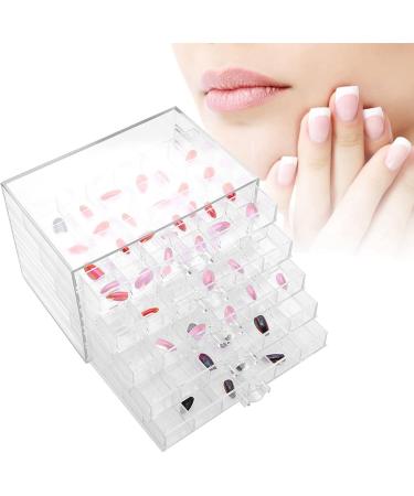 HURRISE Transparent Storage Box Empty Storage Box High Applicability Manicure Store Beauty Salon Woman for Home - Buy Online on GoSupps.com