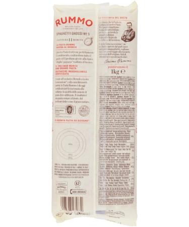  Italian Gourmet E.R. Rummo Spaghetti Grossi No. 5 Pack of 4 durum wheat semolina pasta 500g + Italian Gourmet Polpa di Pomodoro 400g - Buy Online on GoSupps.com