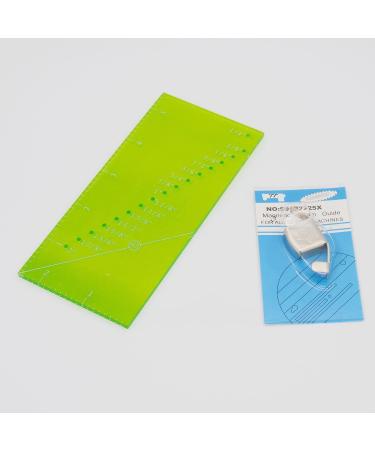 Sewing Machine Seam Guide Ruler with Magnetic Attachment - Perfect for Straight Line Hems and Sewing Gauge - Includes Pivot Point and Trim Line - 1/8 to 2 Inch Range - Buy Online on GoSupps.com